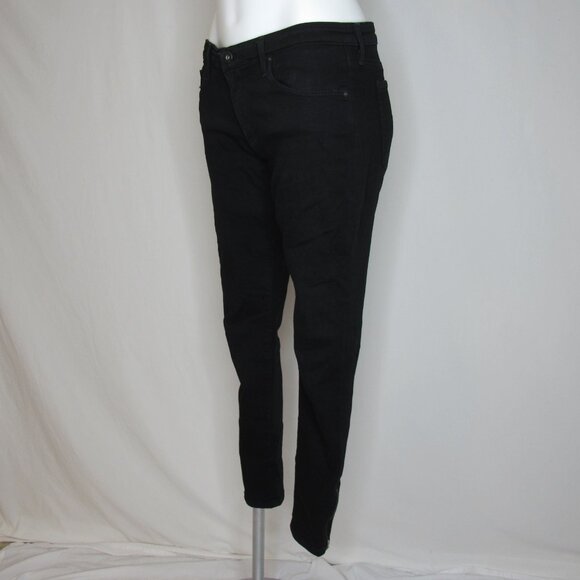 AG Adriano Goldschmied Black The Zip Up Legging Skinny Ankle Zip 28" Women's 30 - Picture 4 of 12